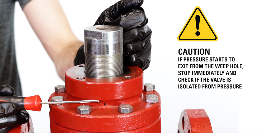 Caution About Weep Hole on Valve Body