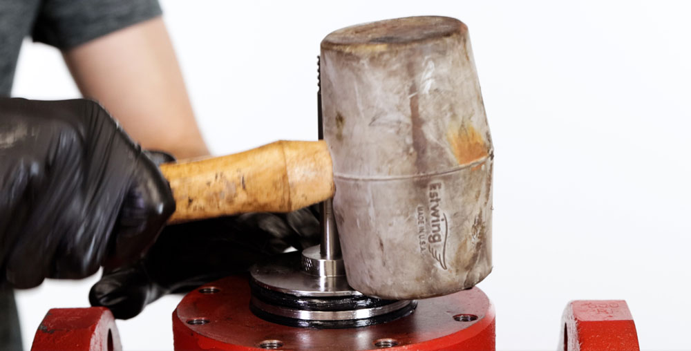 Use a Mallet to Tap Assembly Into Place