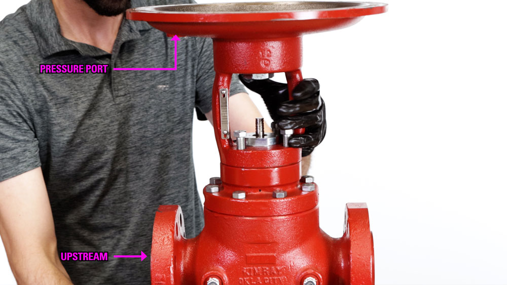 Align Pressure Port with Upstream Side