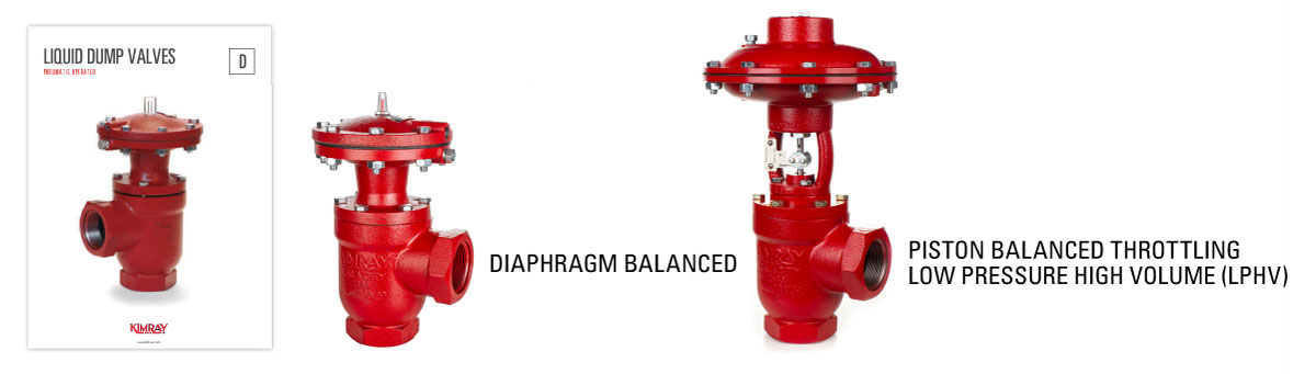 pneumatically operated dump valve catalog section d