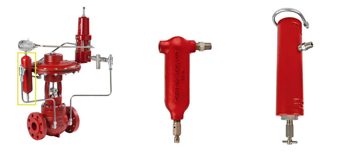 drip pot on control valve package