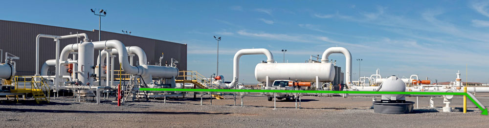 salida de gas natural