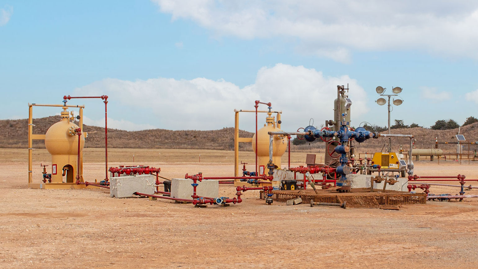 flowback equipment on site