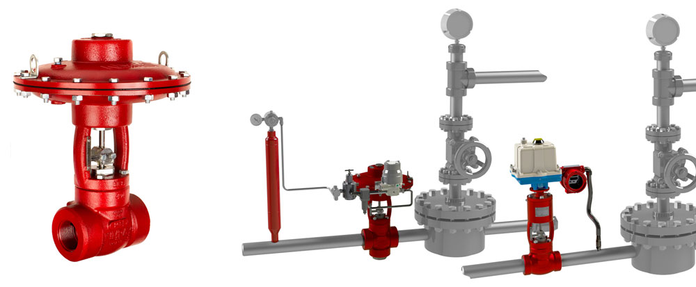 gas lift gas injection valve control valve