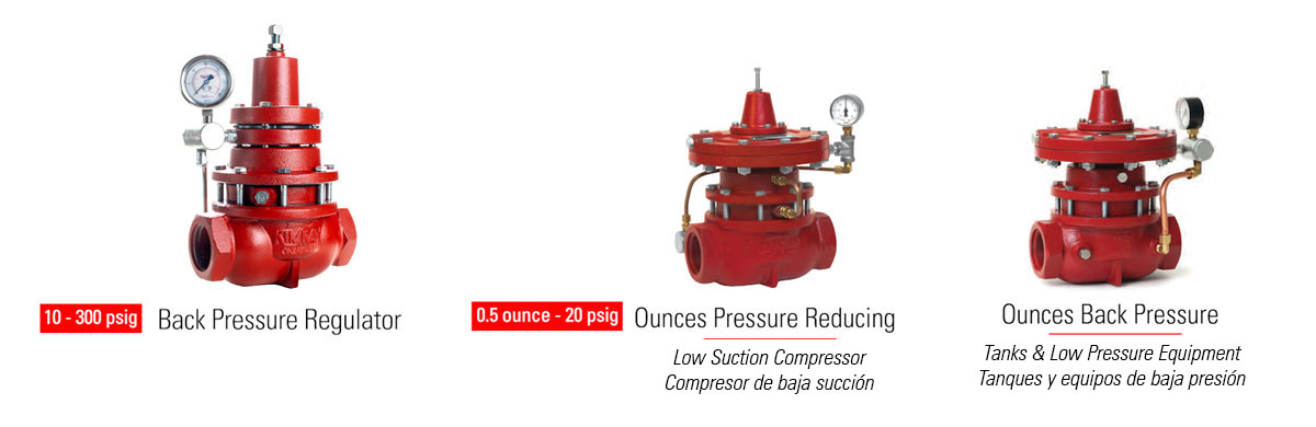 Rango De Control Regulators de Kimray