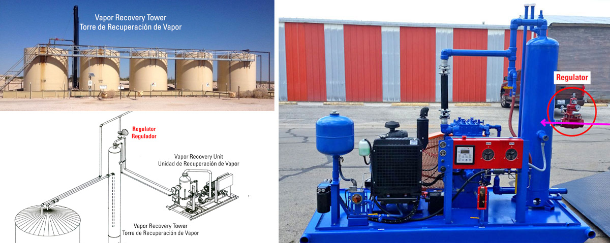 VRU con Regulador de Kimray