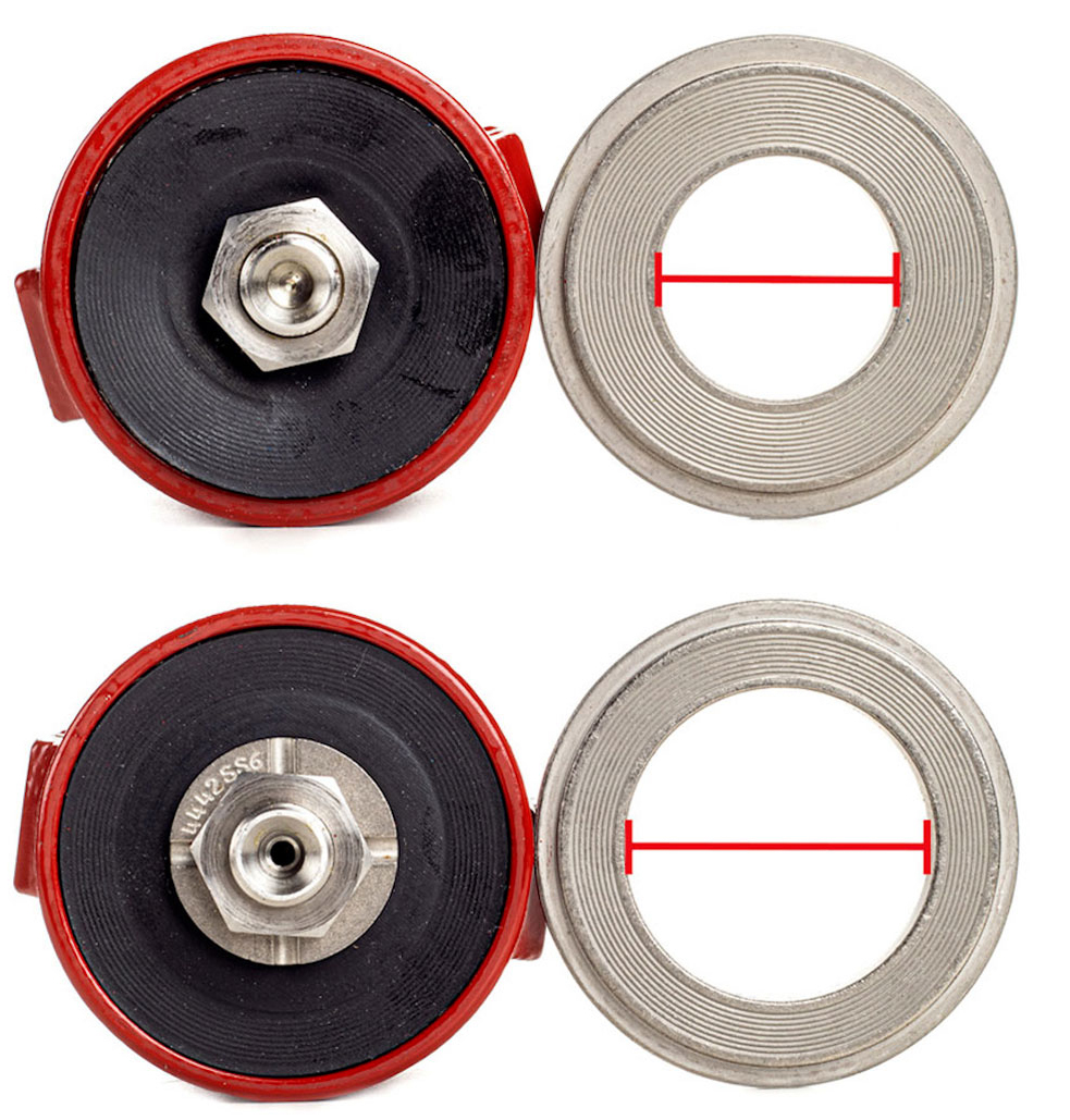 Place the #4441SS6 diaphragm plate on top of the diaphragm.