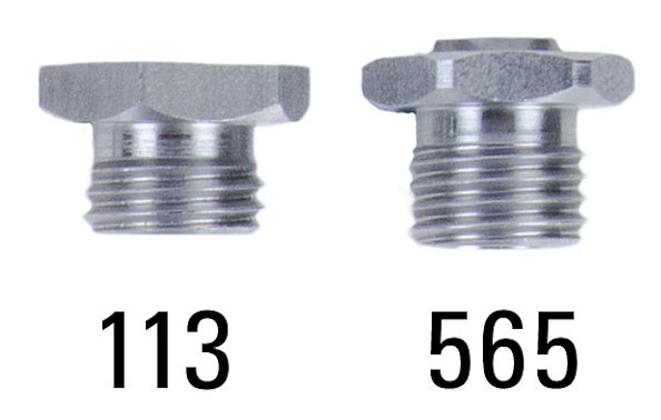 photo comparison of 113 and 565 pilot seat