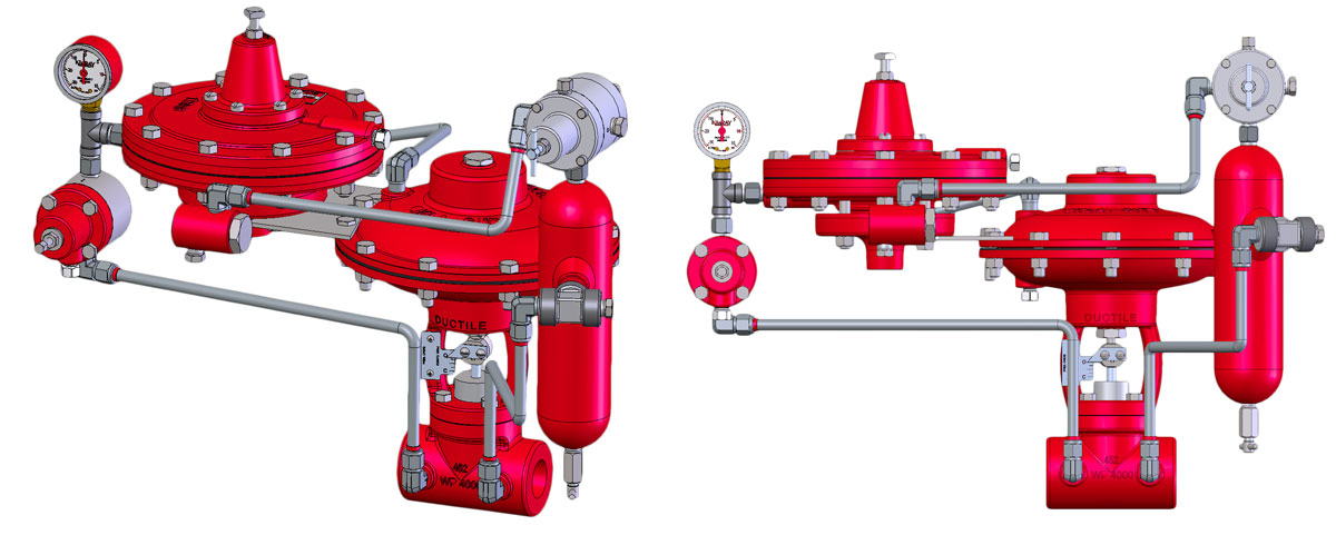 rendering of pilot and control valve packages
