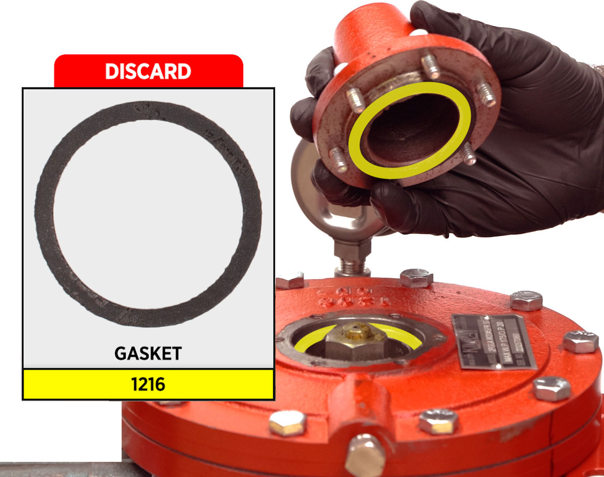 photo of where the 1216 gasket could be in disassembly