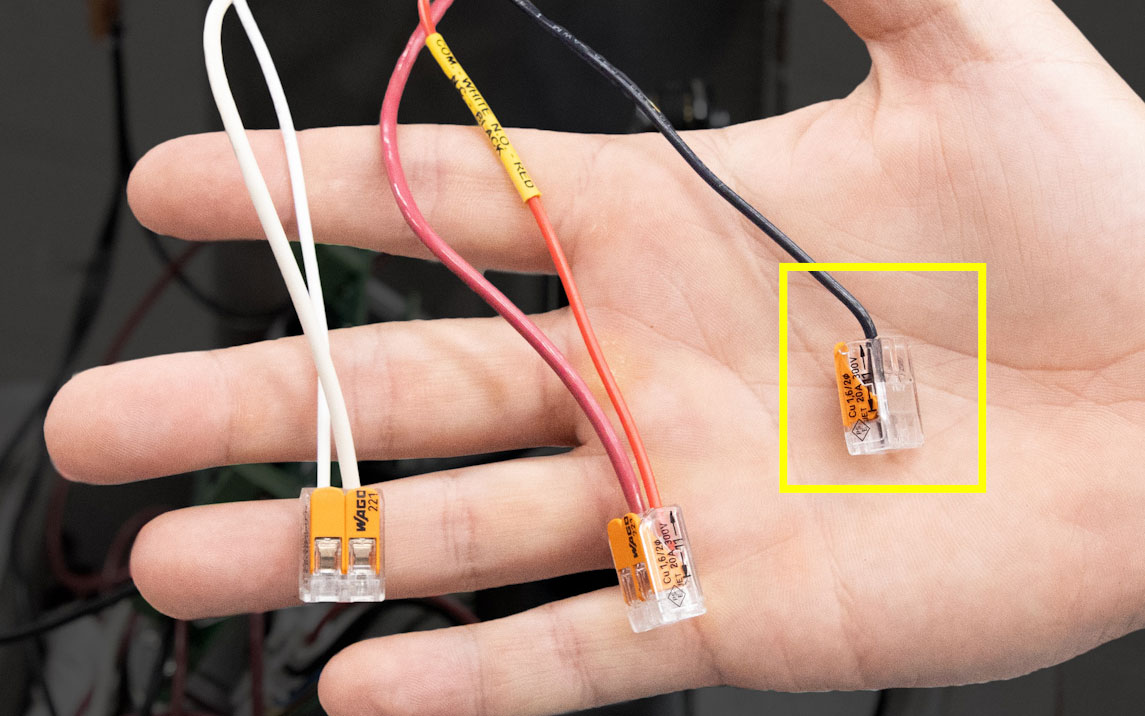 Cap off the normally closed black wire.