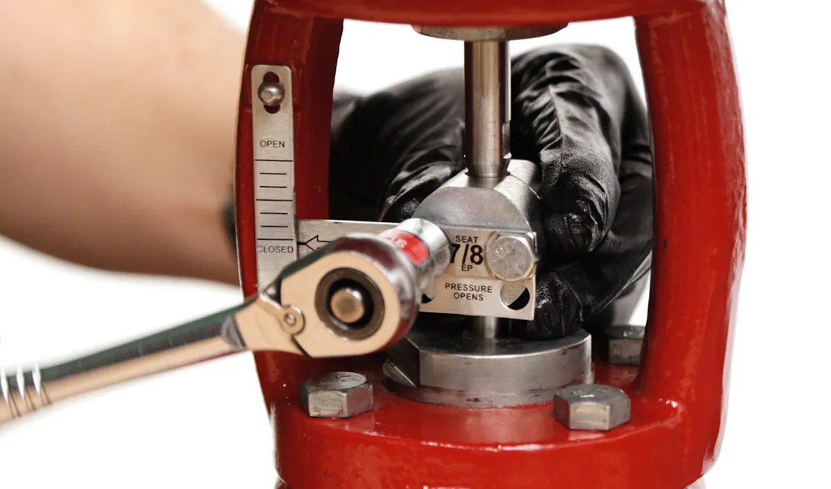 change the indicator tag to pressure opens