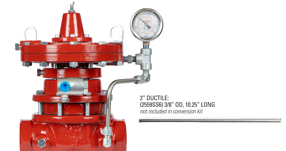 photo showing tubing size and placement for LPBPOS