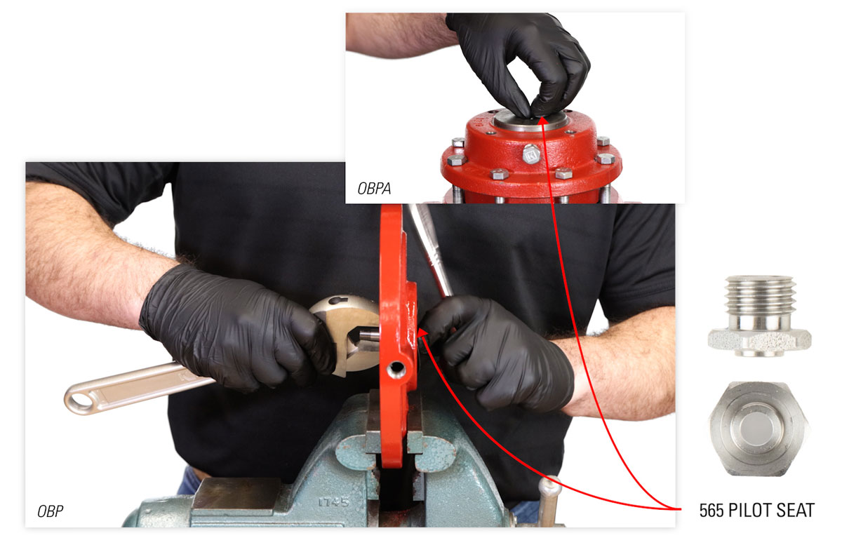 photo illustrating difference of the 565 pilot seat