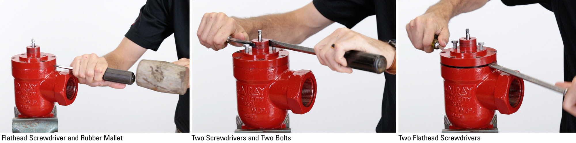 photos showing how to remove the stuffing bonnet