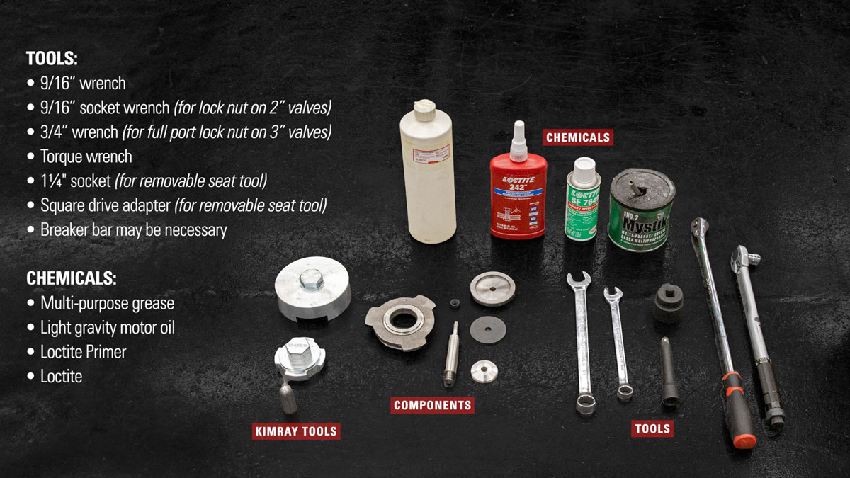 tools and chemicals needed to convert to reduced port