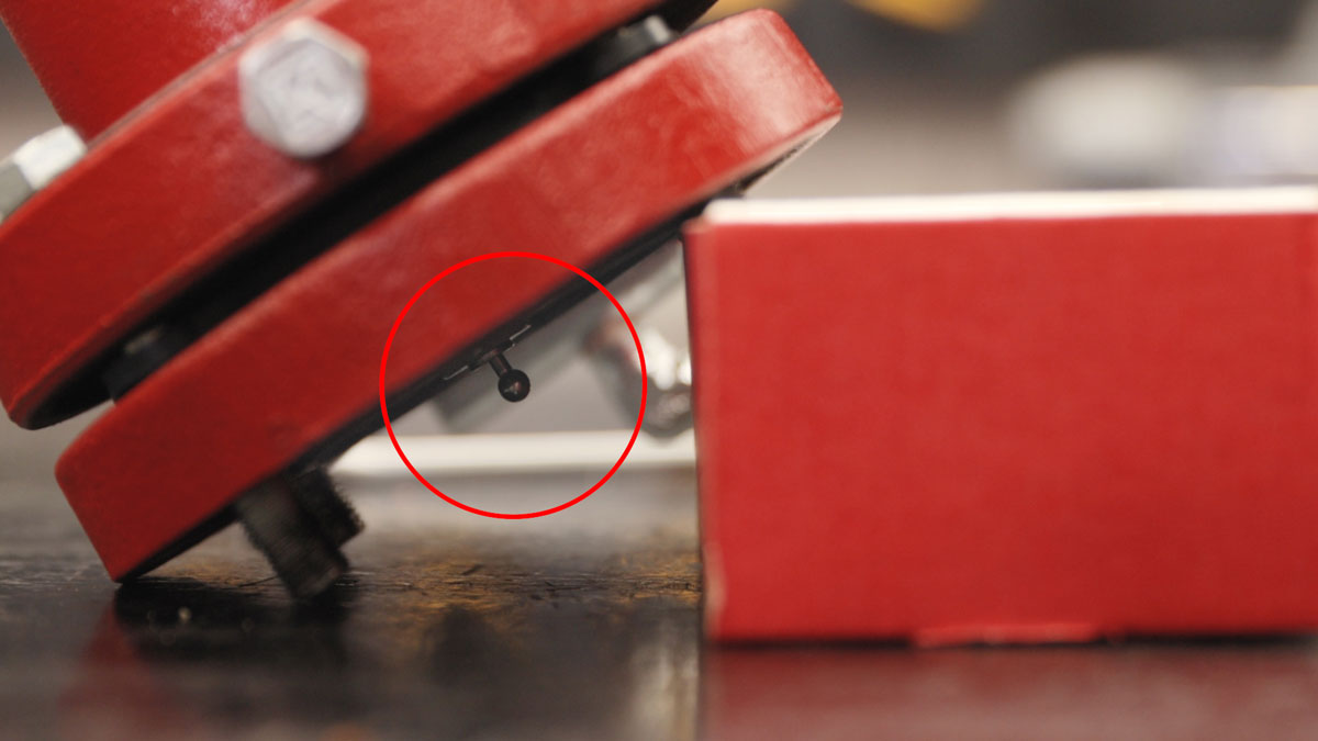 protect the pilot plug by propping it up