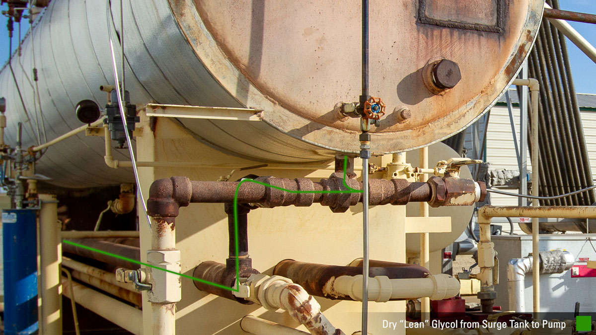 glycol from surge tank